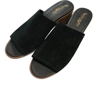 Koolaburra by UGG Raychel Slide Sandal in Black Suede Size 10.5